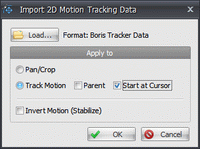 Import 2D Motion Tracking Data