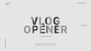VLog Opener | Vegas Pro Template