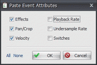 Paste Event Attributes