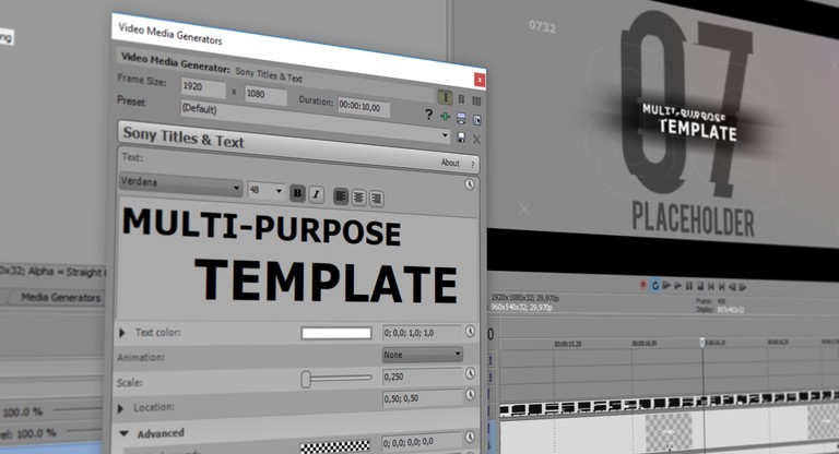 Vegas Pro intro template