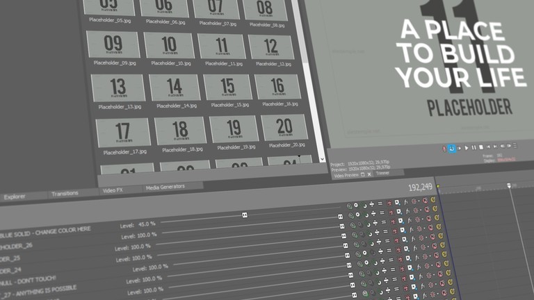Event Promo template for Sony Vegas