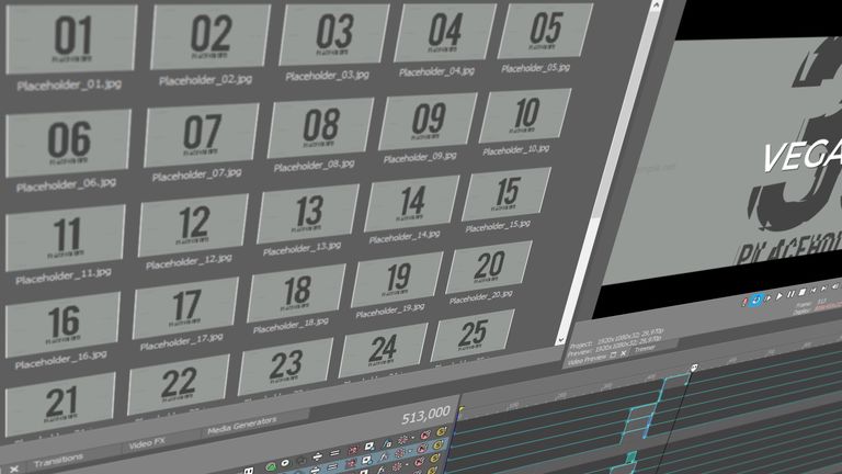 Rhythmic Opener template for Vegas Pro