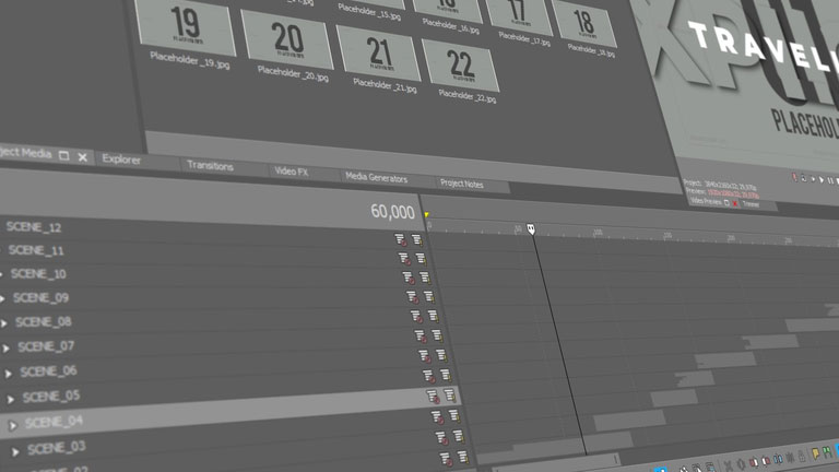 Universal Opener project for Sony Vegas Pro 11 or newer