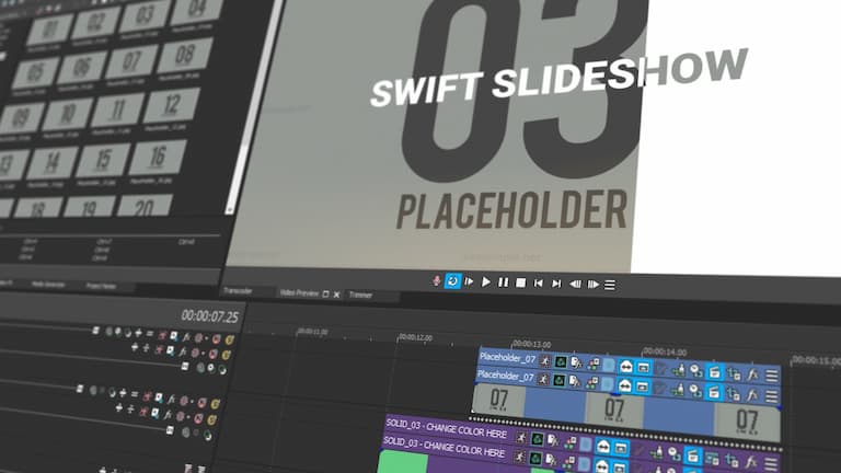 Swift Slideshow VEGAS Pro template