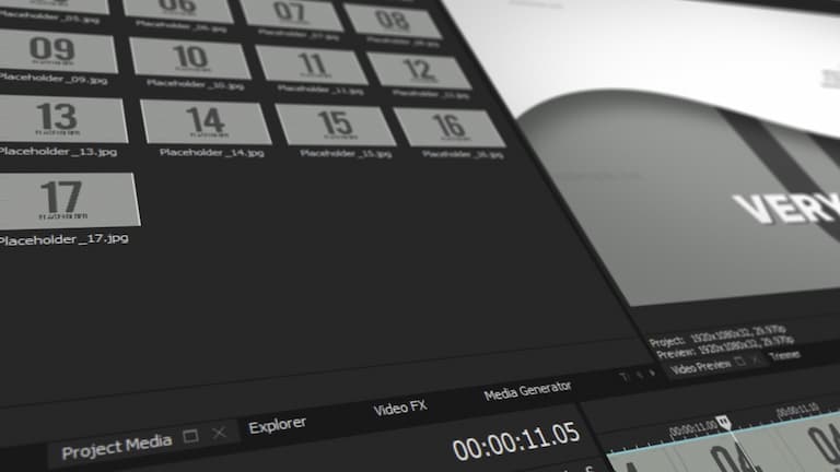 Curves Slideshow VEGAS Pro template